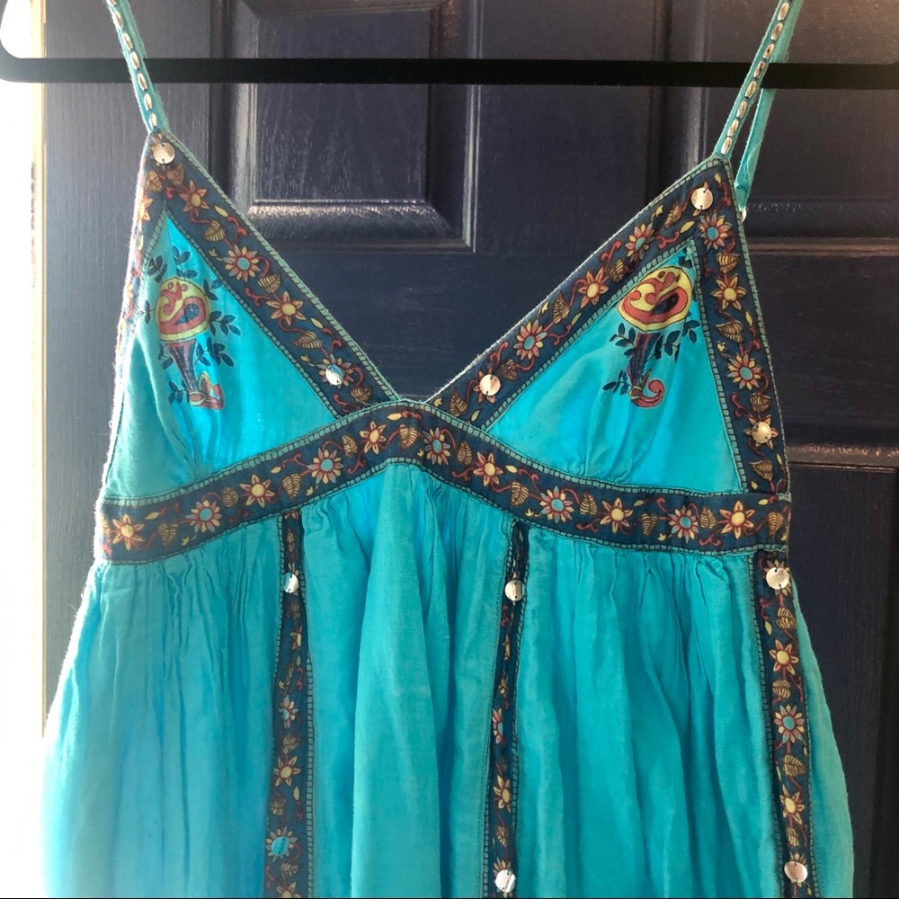 Turquoise Bohemian Dress